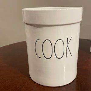 Rae Dunn Large Utensil Holder "COOK"